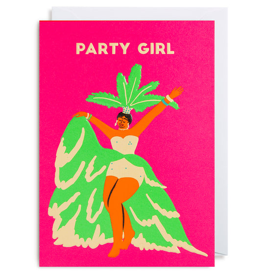 Klappkarte Party Girl