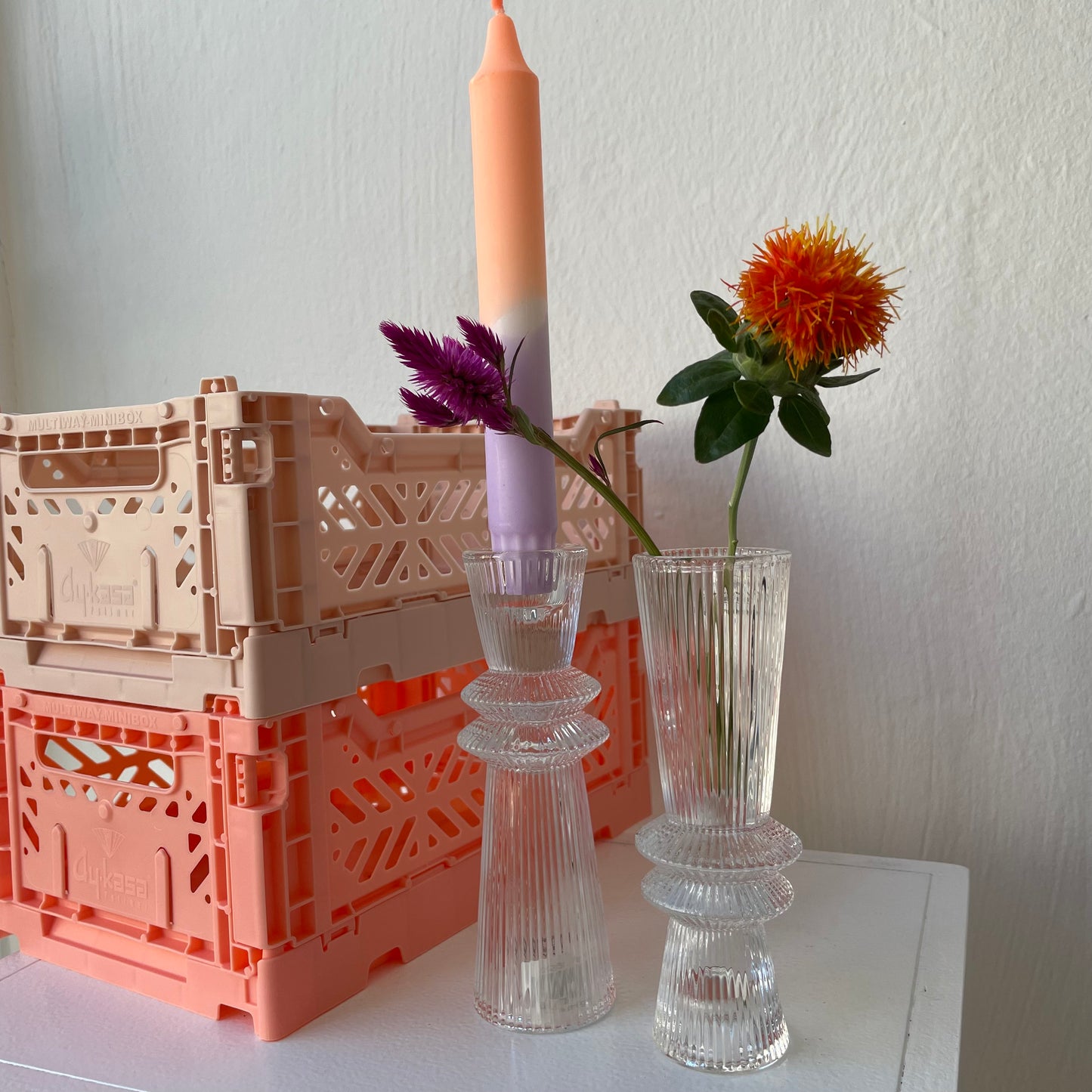 Kerzenhalter / Mini Vase Glas